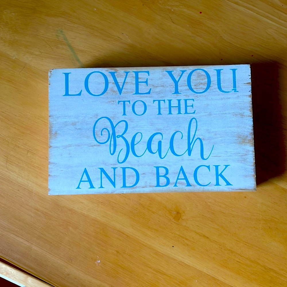 Wooden sign